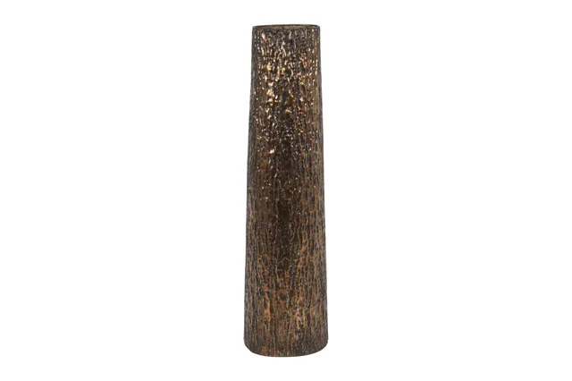 Feuillazur Rungis Contenants Vase en Bronze 21x15x80cm