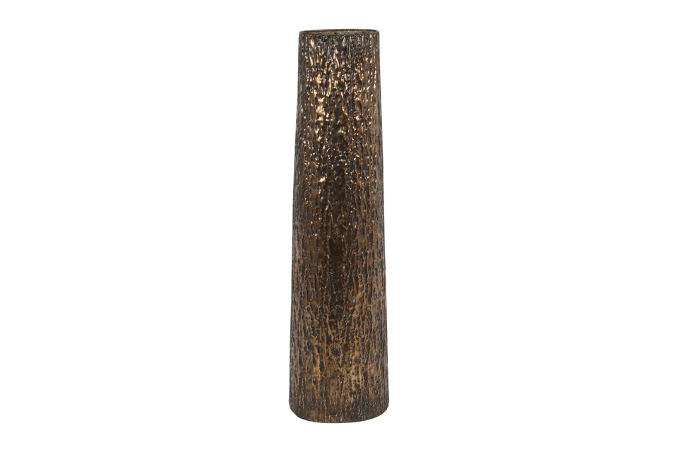 Feuillazur Rungis Contenants Vase en Bronze 21x15x80cm