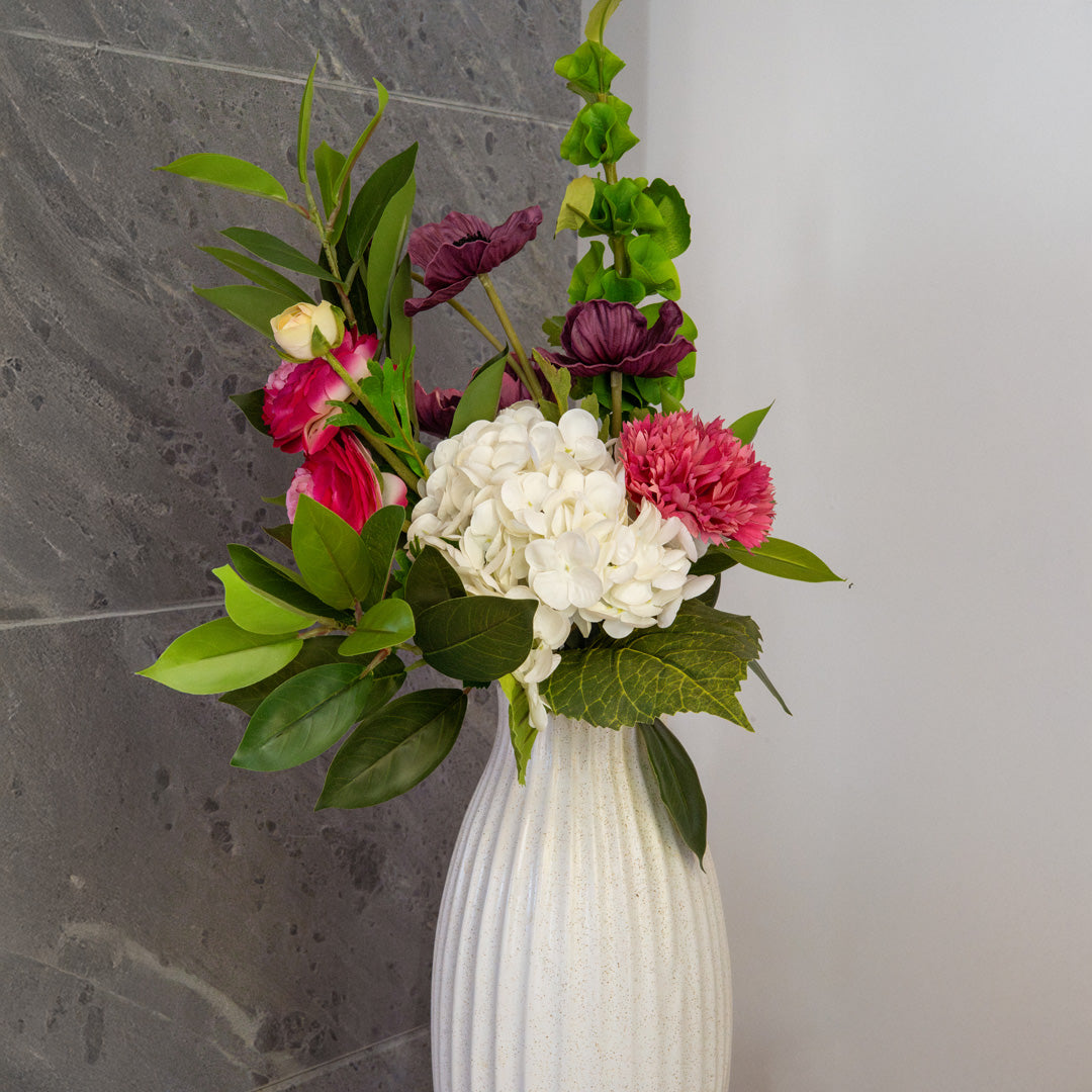 Flowrette Camille bouquet fleurs artificielles rose violet