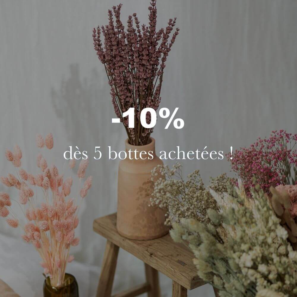 Flowrette Botte Lavande rose clair fleurs stabilisées x1