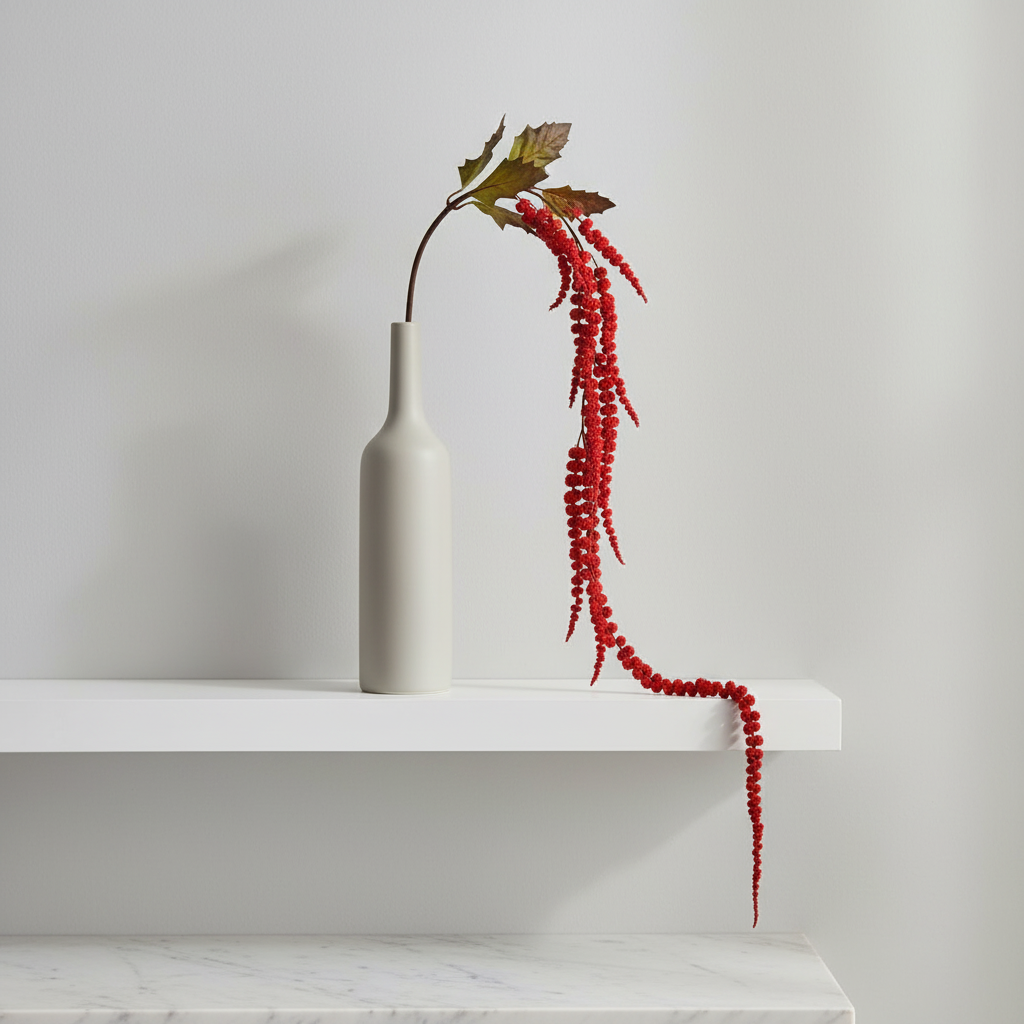 Sia Feuillages Amarante Tombante 177 cm Rouge Dégradé