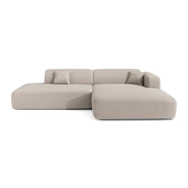 Sia Home Myra Canapé d’angle droit 5 places beige