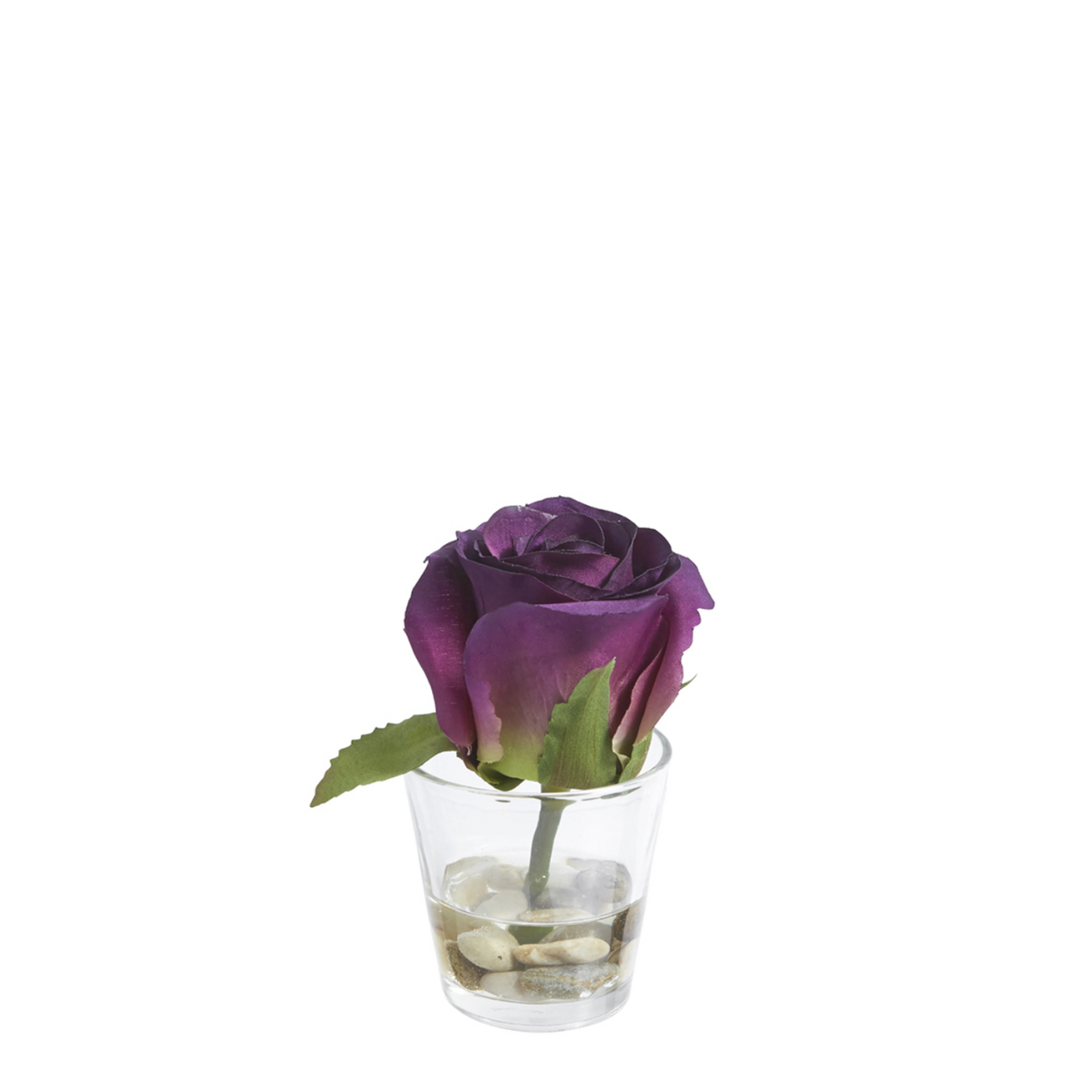 Sia Home Stones Rose rose pot verre illusion d'eau 12 cm