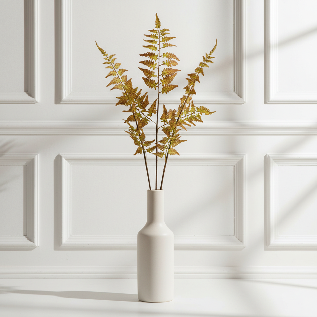 Sia Feuillages artificiels Fougère 80 cm marron et vert