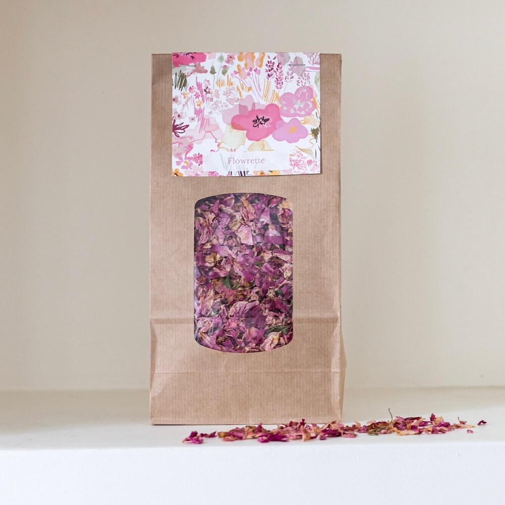 Flowrette Décoration confettis pétales rose 1 litre