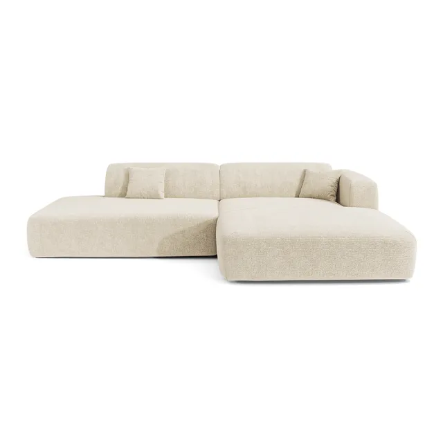 Sia Home Myra Canapé angle droit ouvert crème