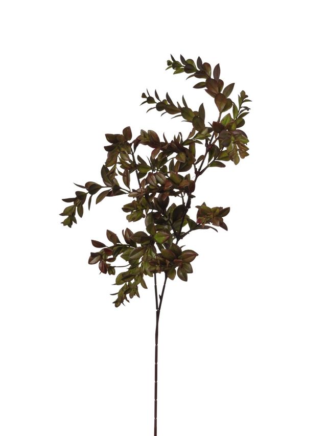 Feuillazur Rungis Feuilles de bois feuillage artificiel bordeaux 73cm