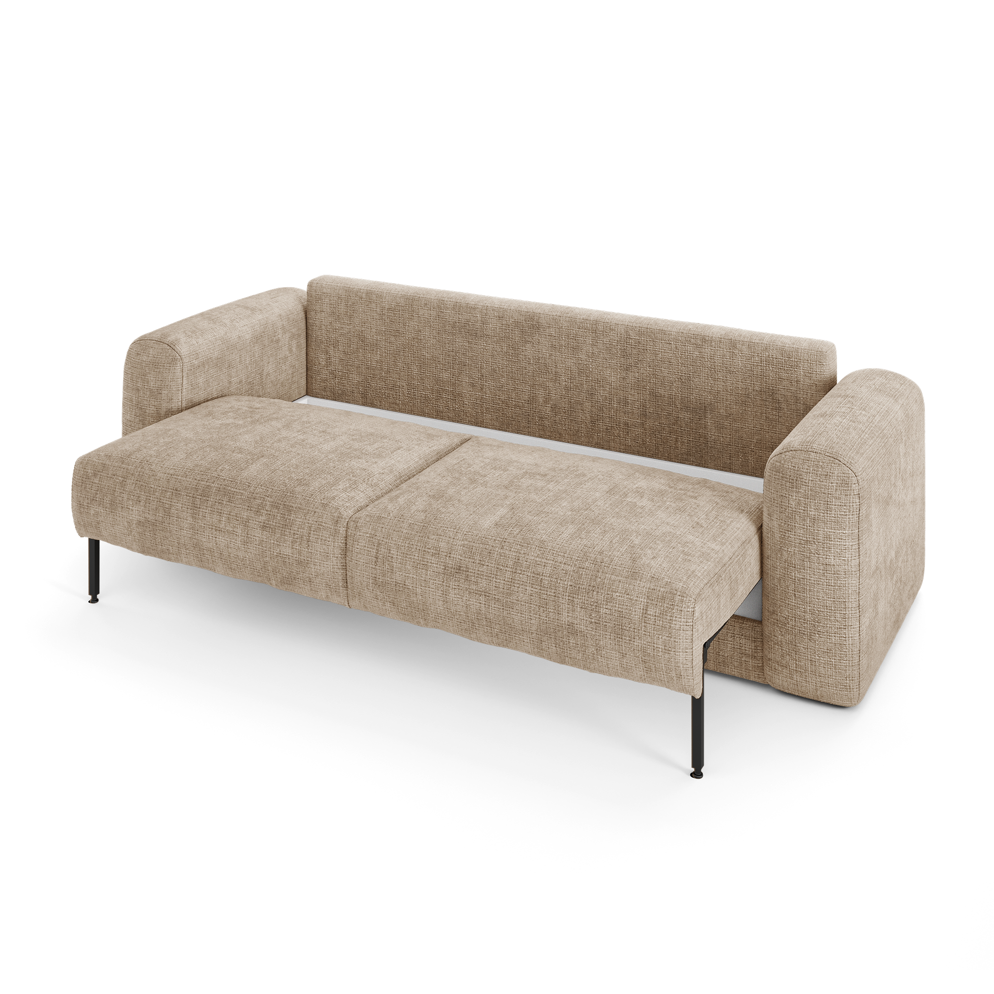 Sia Home Rio canapé convertible beige coffre 3-4 places