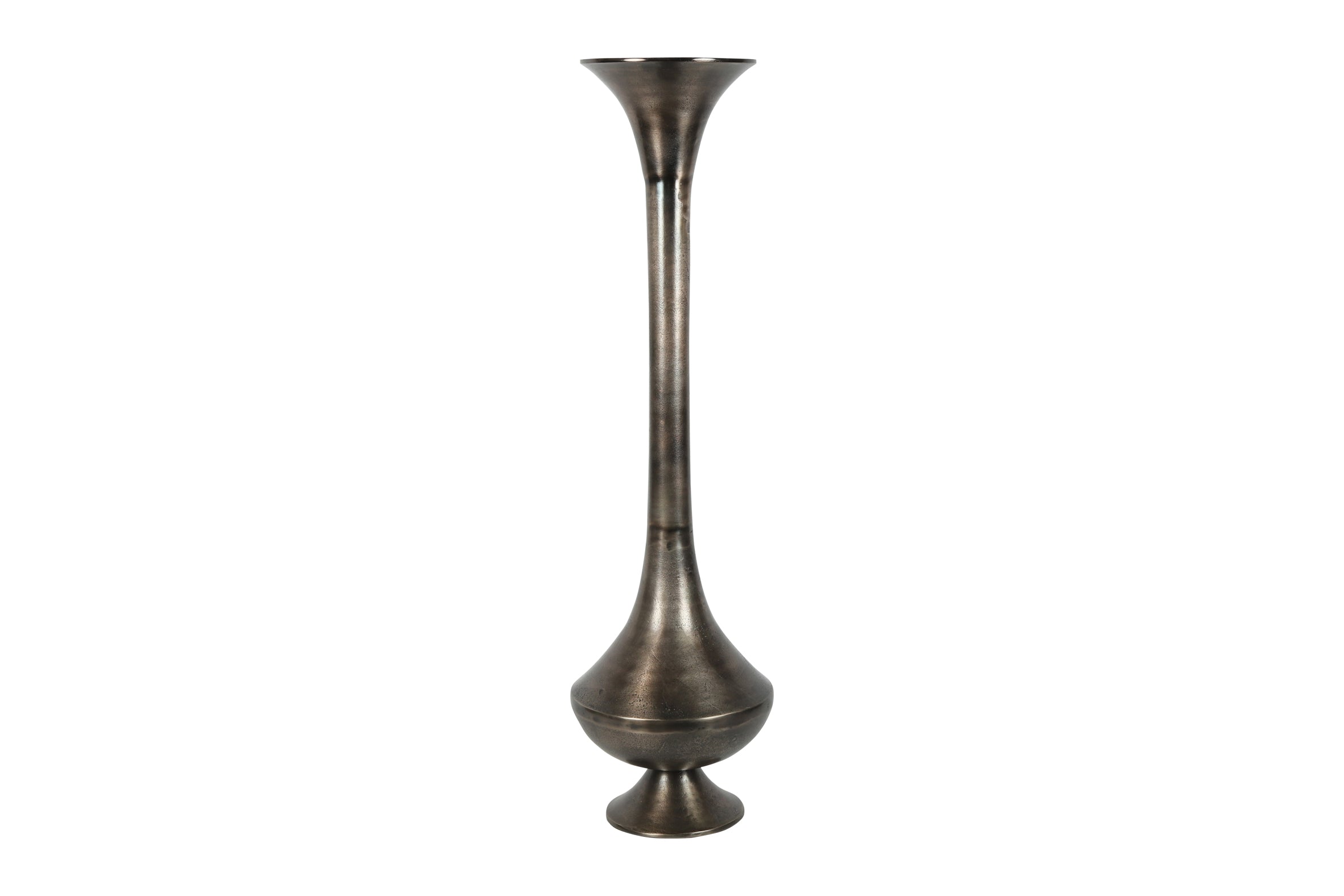 Feuillazur Vase long bronze fin vase 40x40x137 cm