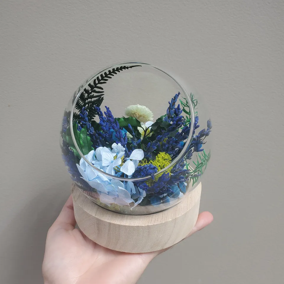 Ateliers Ouchamp Bulles Place des Vosges bulle fleurie lavande 13 cm