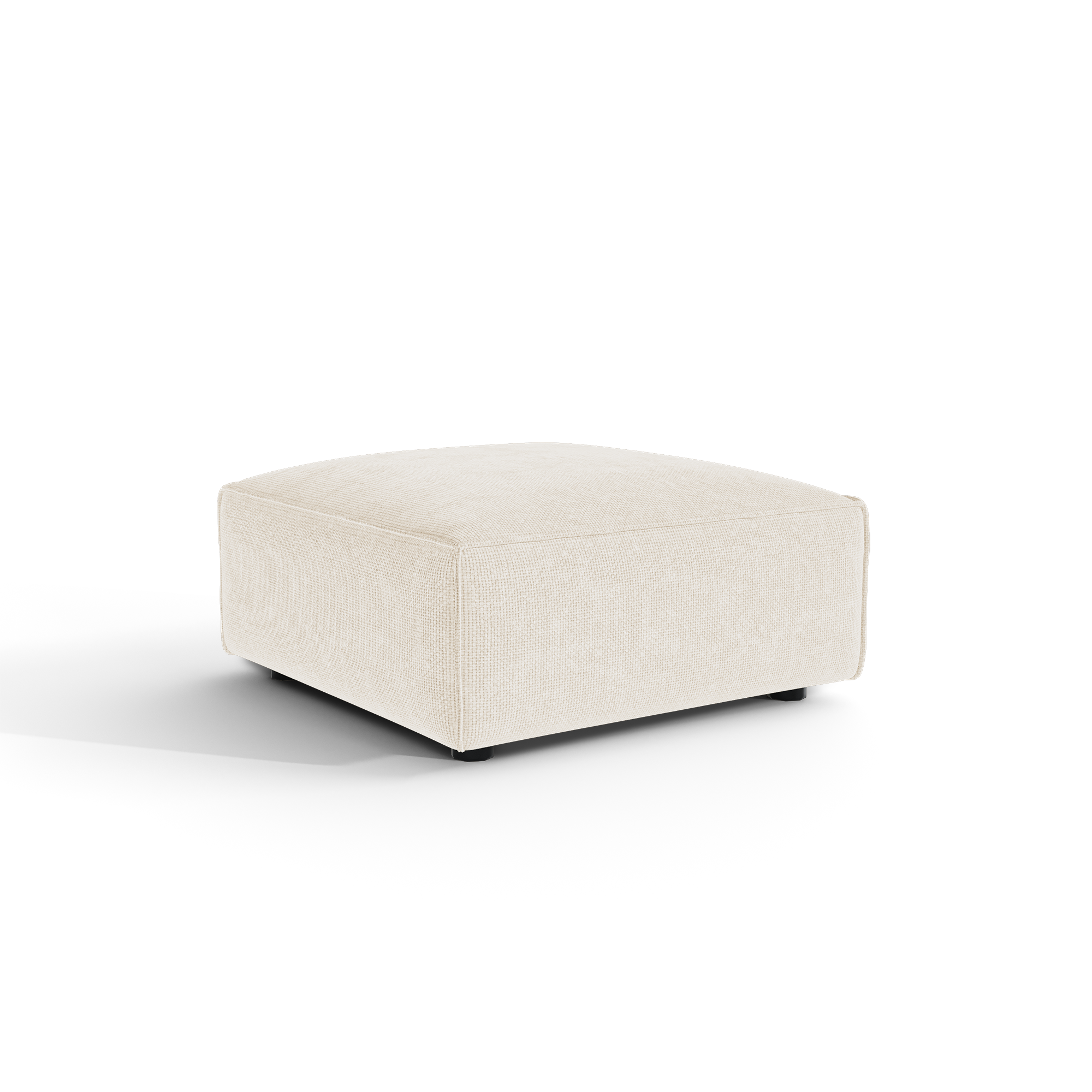 Sia Cubi pouf crème modulable mousse ressorts