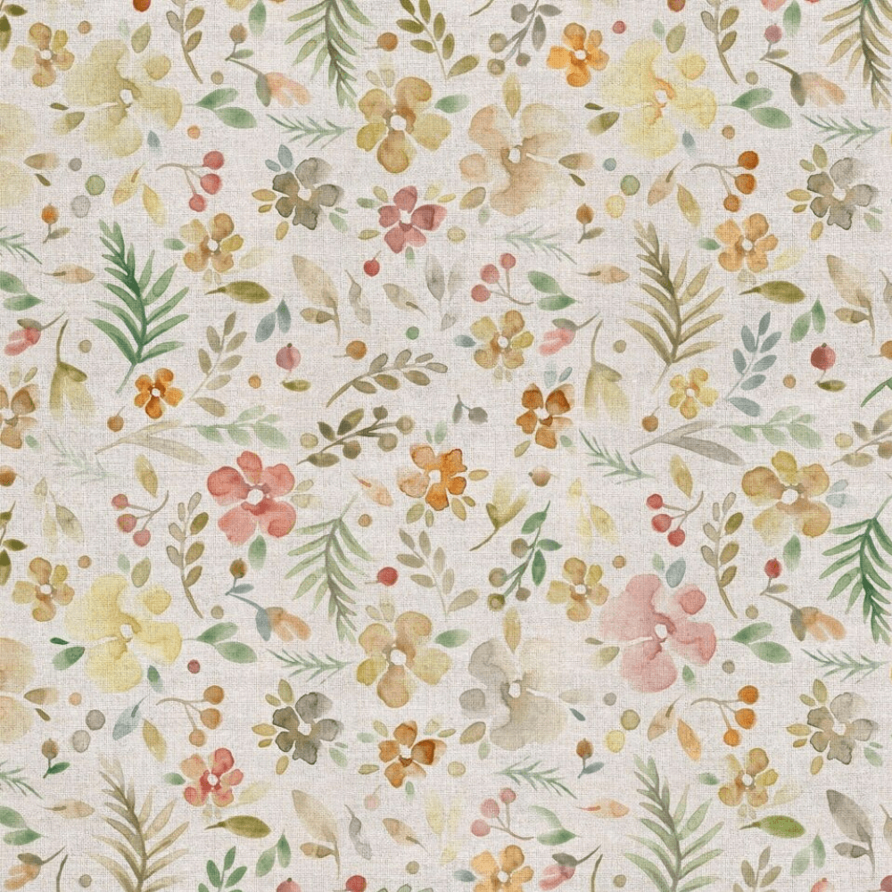 Flowrette Paloma nappe fleurie coton 140x100 hydrofuge