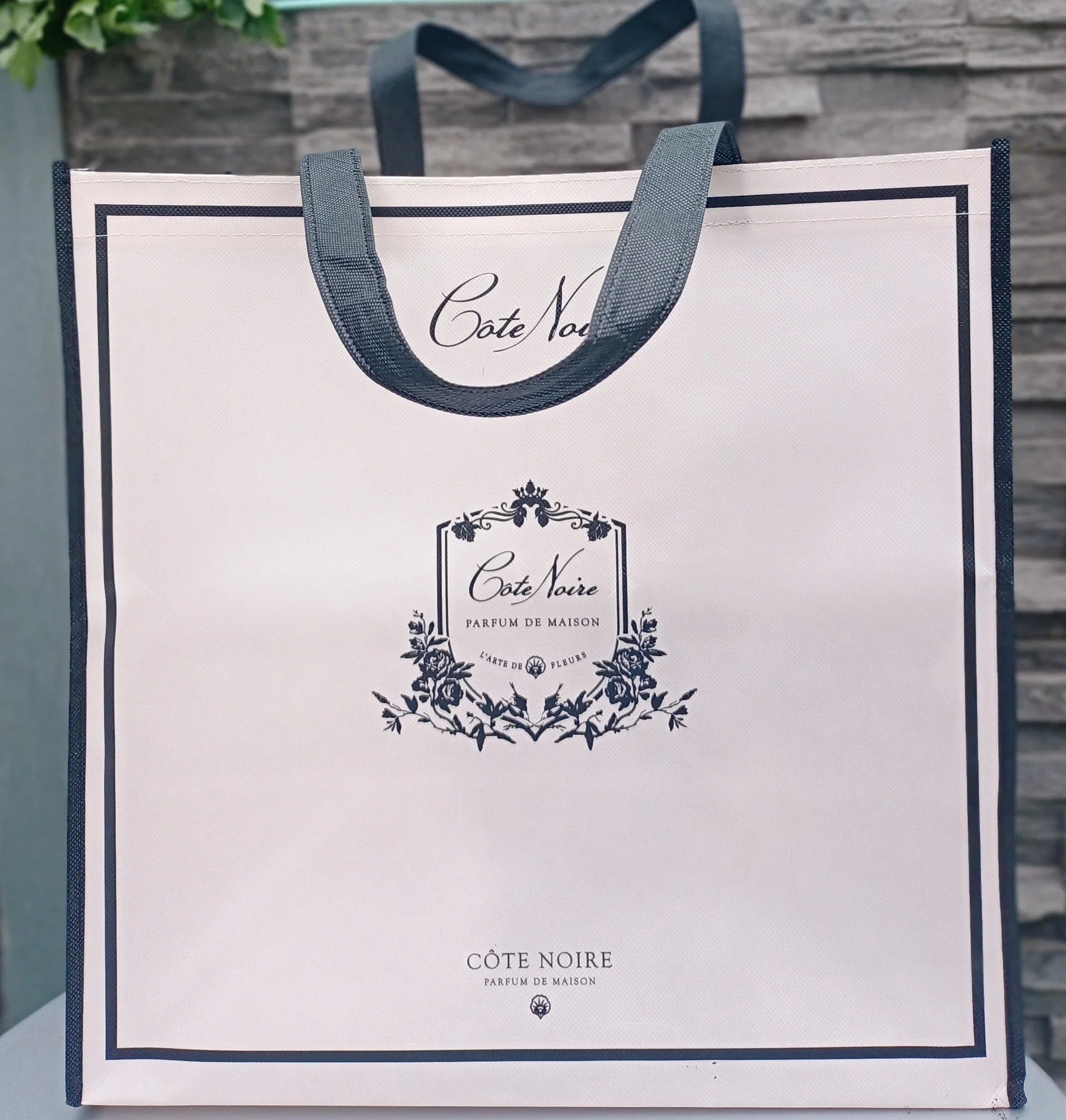 Côte Noire Tote sac cadeau dusty pink noir Small