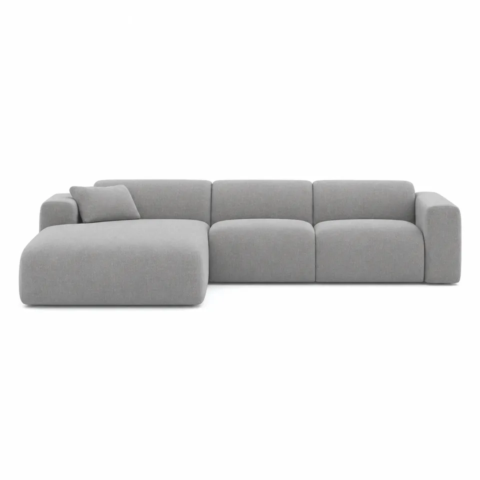 Sia Home Myra canapé angle gauche gris clair 5 places