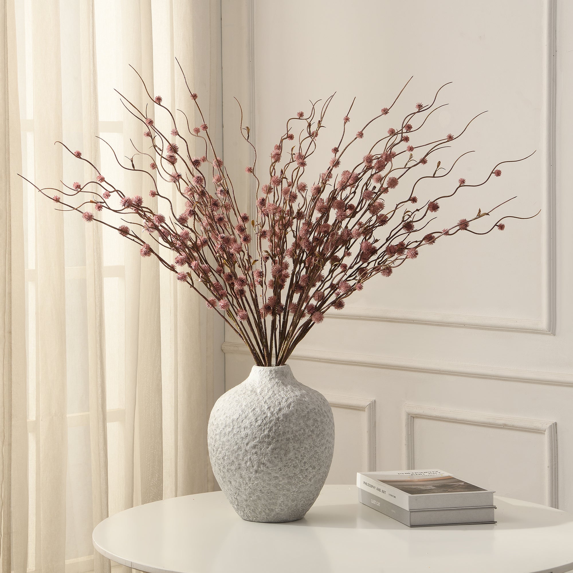 Sia Home Chardon branche artificielle rose pâle 88cm