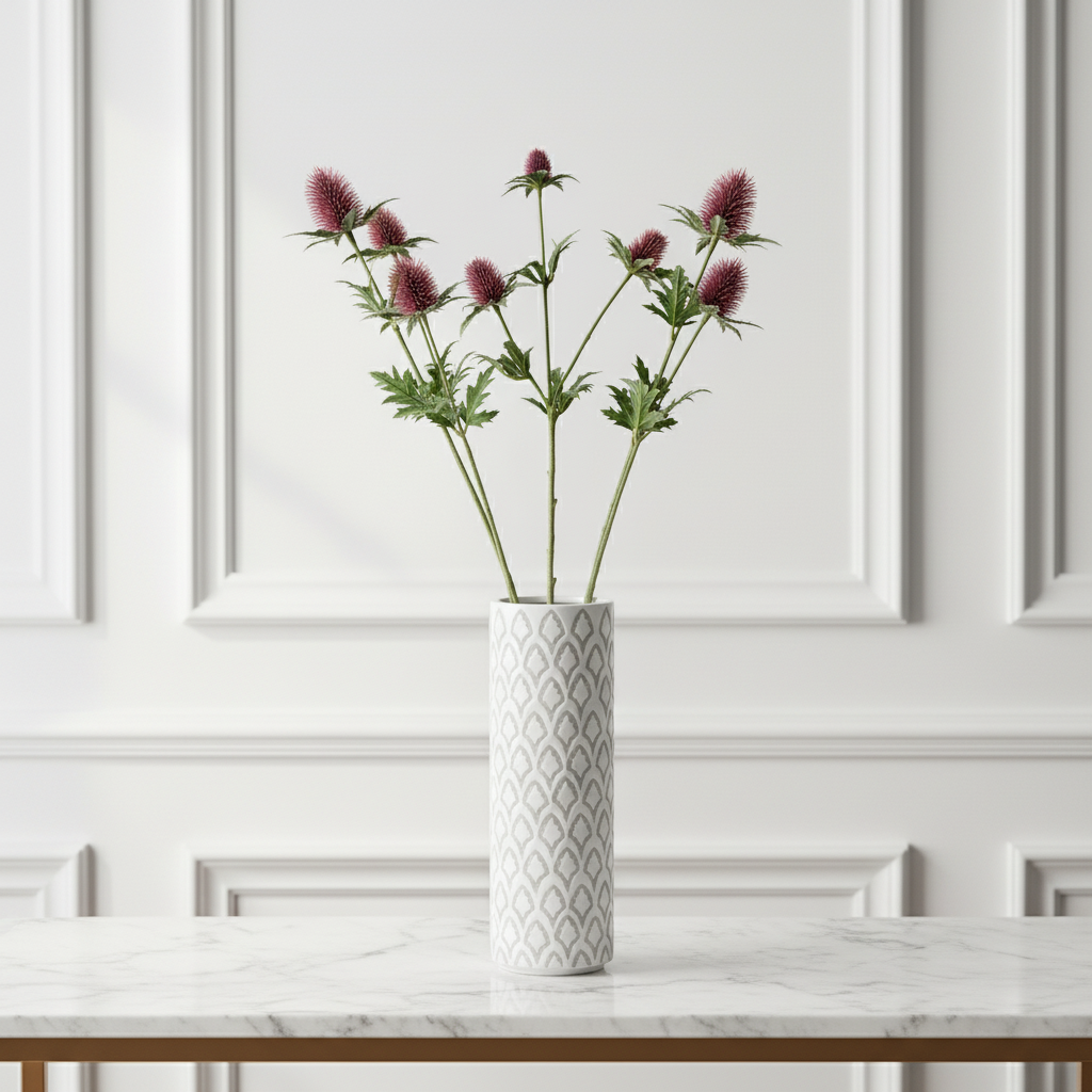 Sia Home Chardon tige artificielle bleue 43 cm