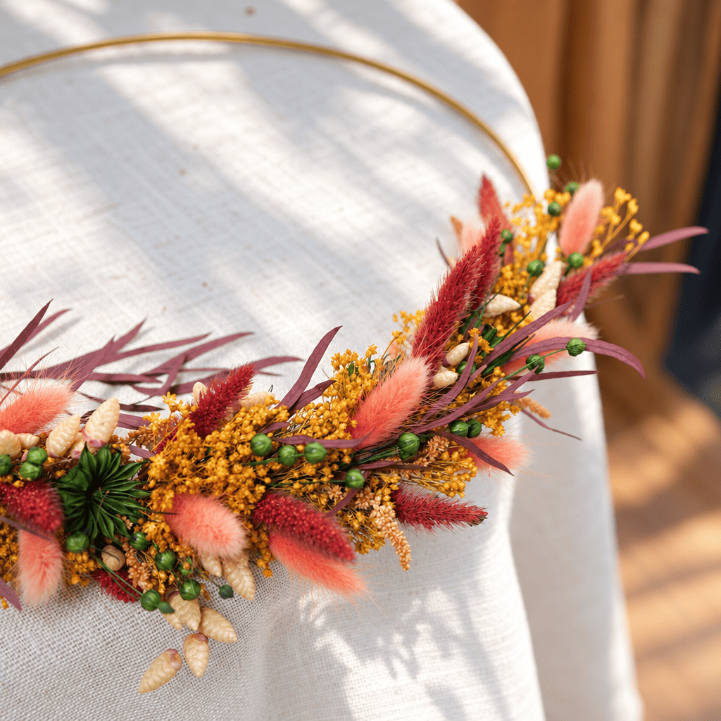 Flowrette Verlaine kit DIY couronne murale fleurs séchées