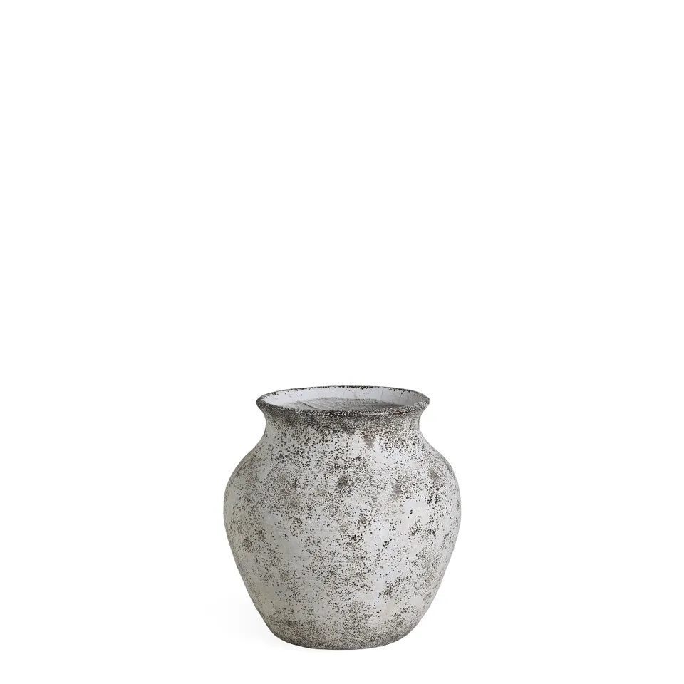 Sia Home Antica cache-pot crème 32 cm fibre ciment