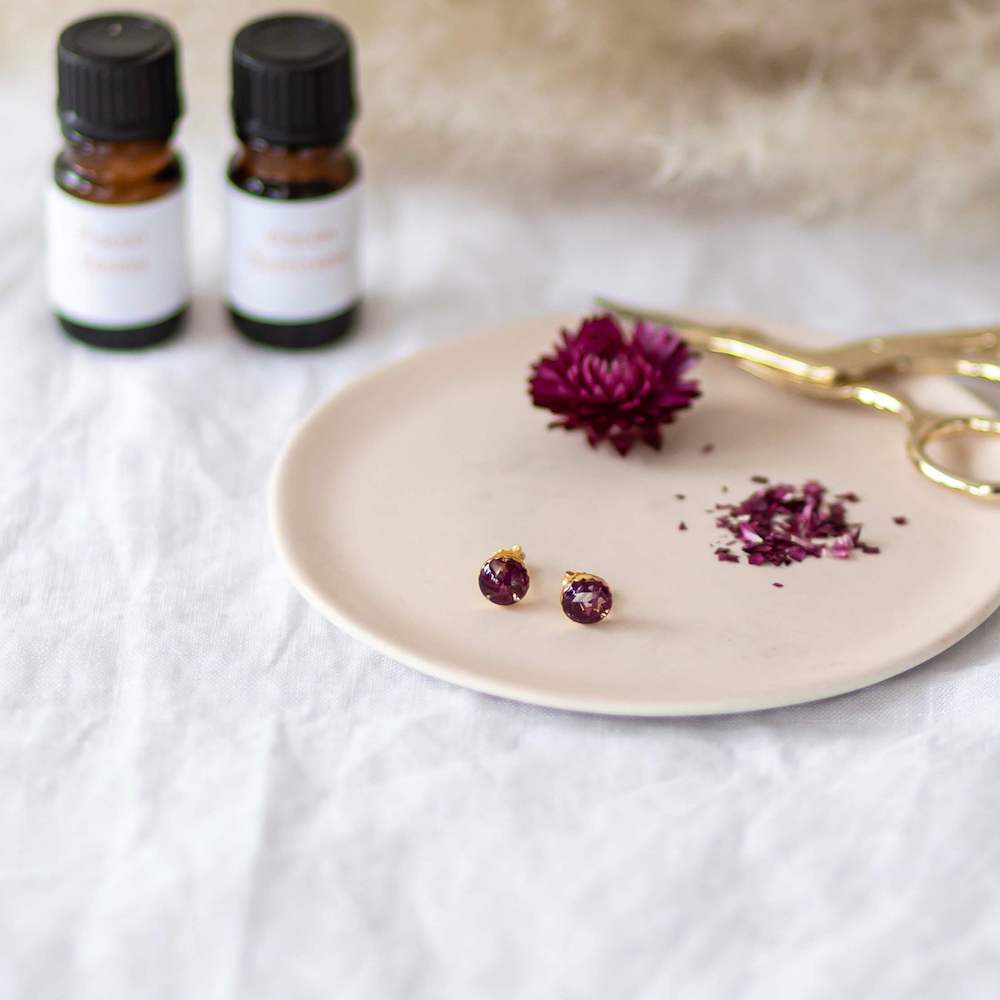 Flowrette Loisirs Kit DIY petites boucles roses séchées