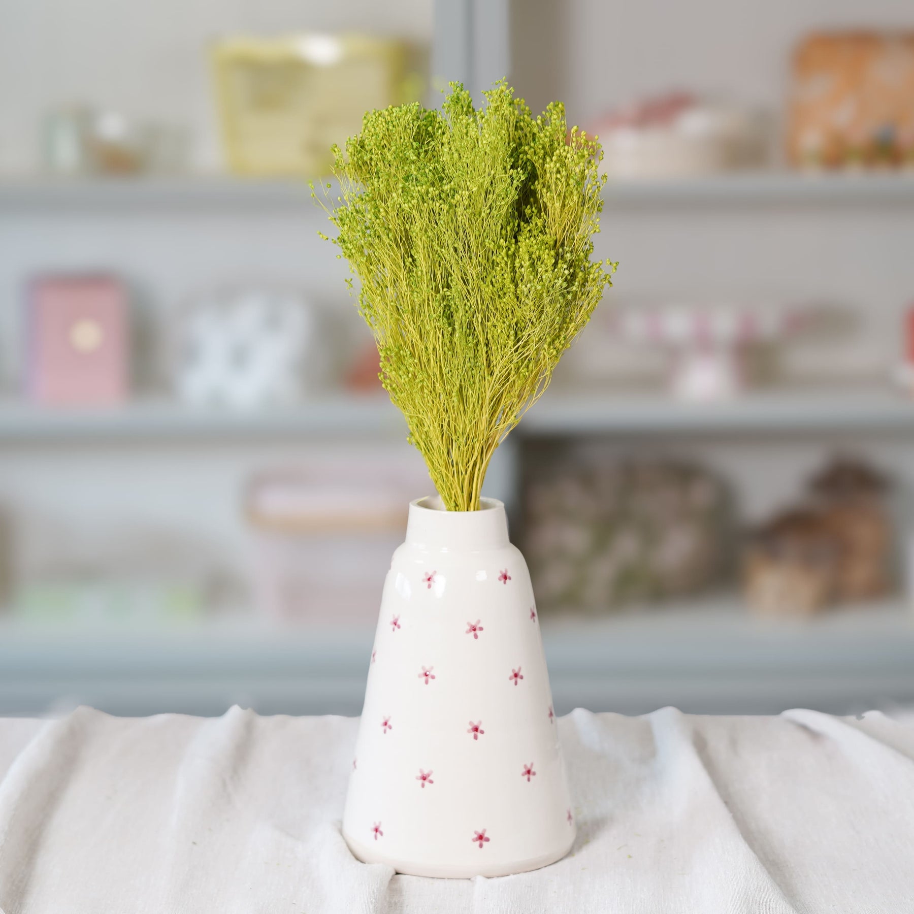 Flowrette Broom vert pâle fleurs séchées botte vaporeuse
