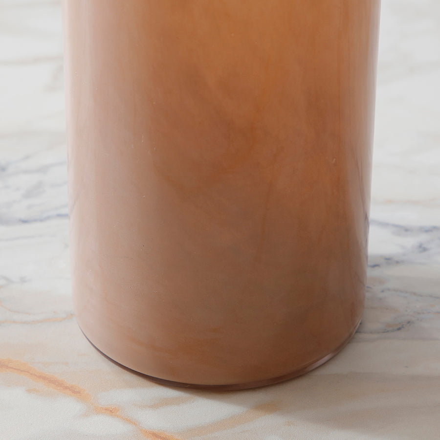 Sia Home Nude vase en verre 38 cm beige rosé