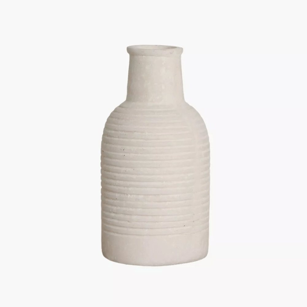 Flowrette Dausa vase papier mâché beige 23,5 cm