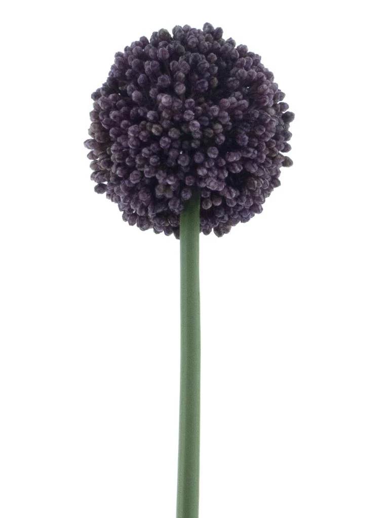 Feuillazur Rungis Allium artificiel 66 cm rose fleur boule