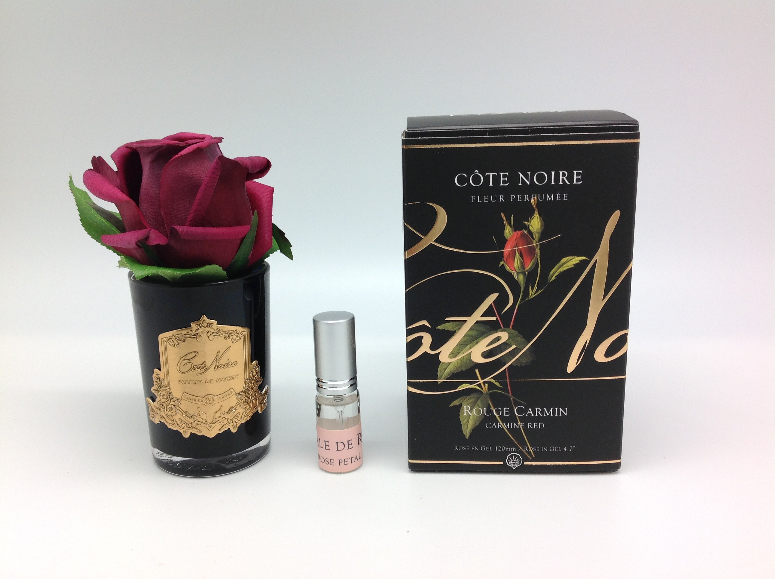 Côte Noire Perfumed Flowers GMRB44 bouton rose rouge carmin