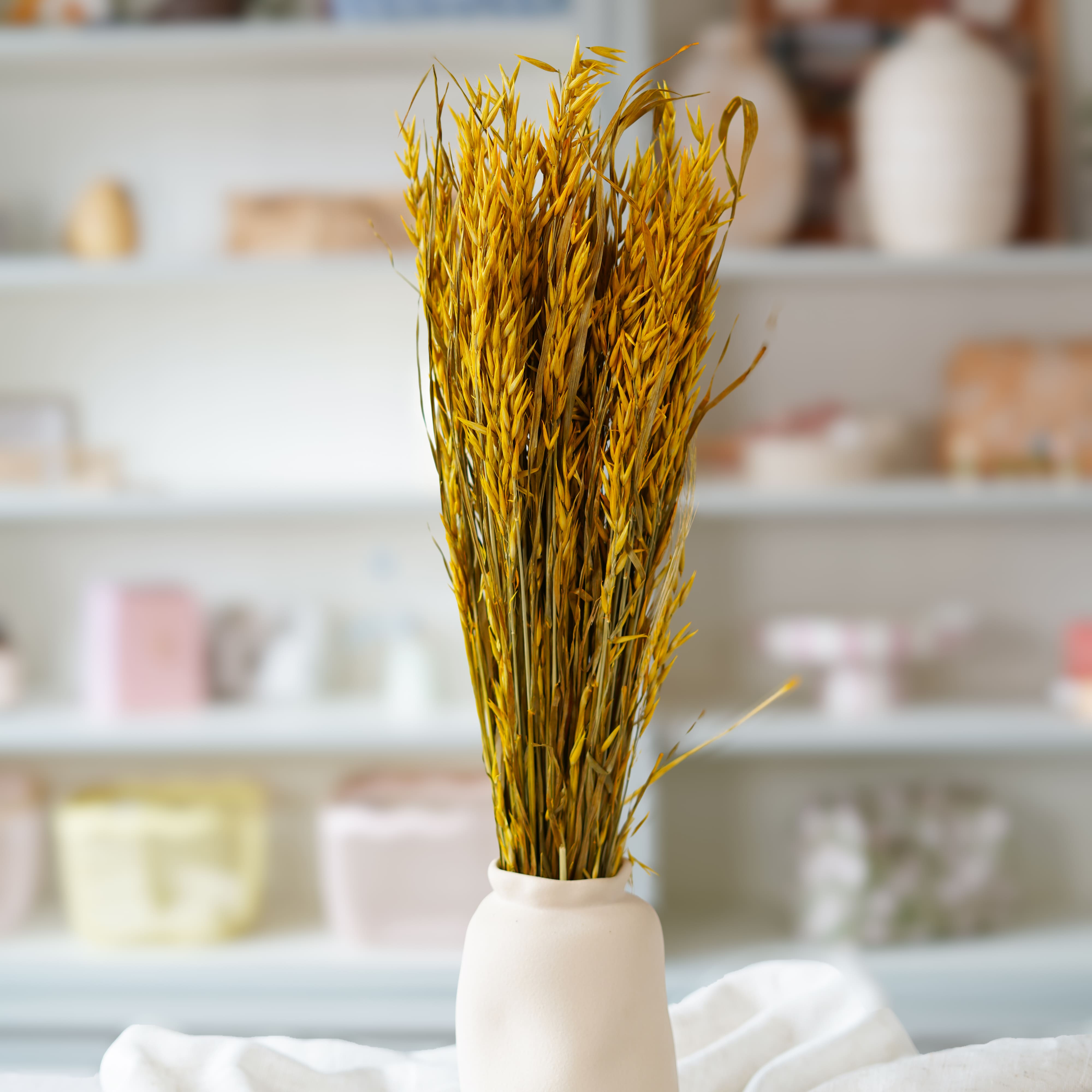 Flowrette Avoine jaune botte fleurs séchées x1 bohème