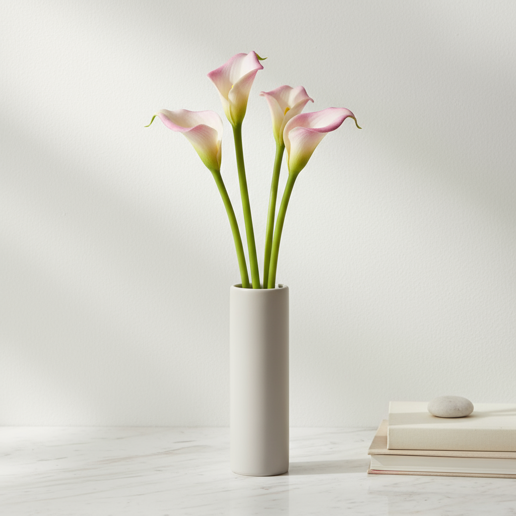 Sia Home Tige d'Arum Kelly fleur artificielle rose 92 cm