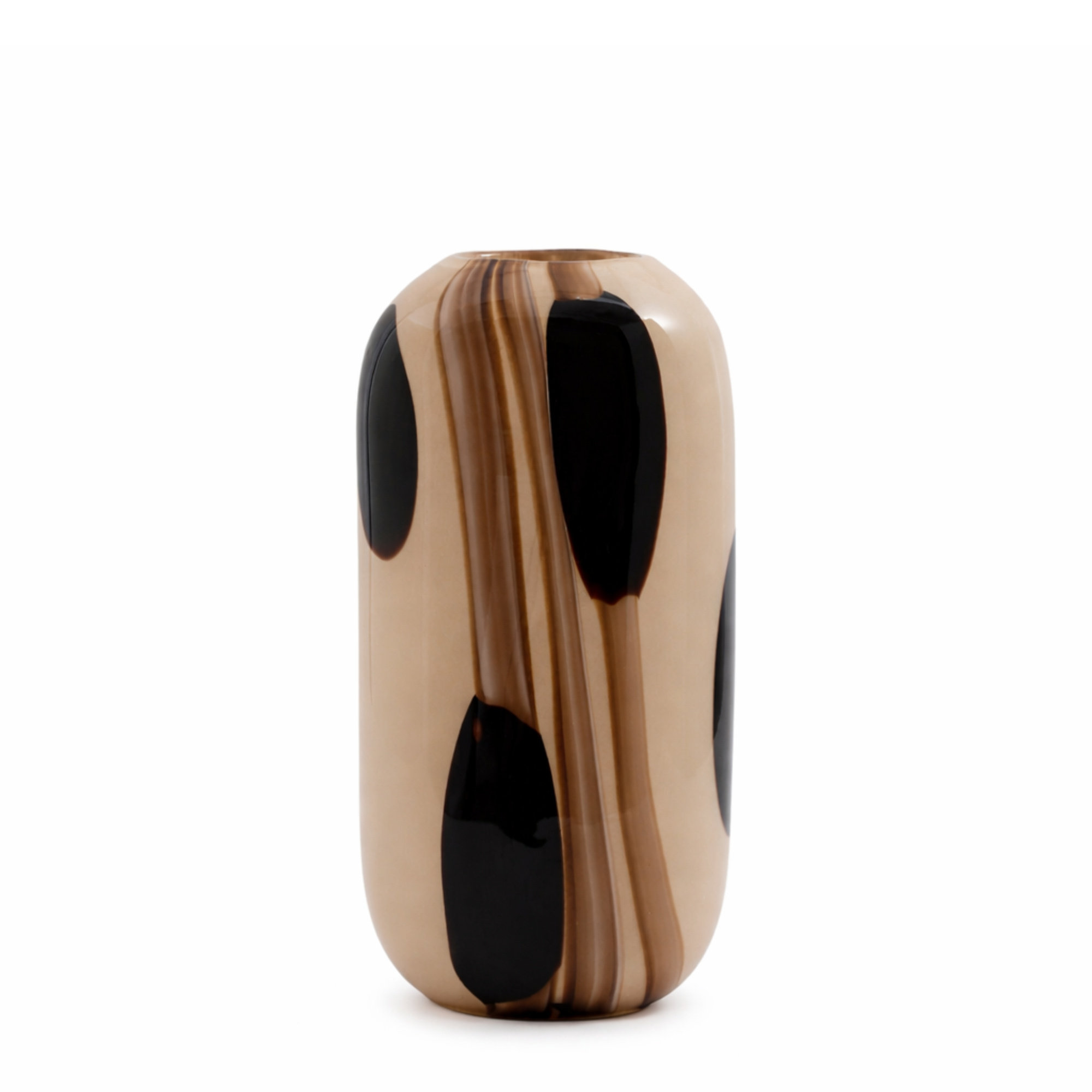 Sia Home Dots vase verre soufflé beige 33 cm
