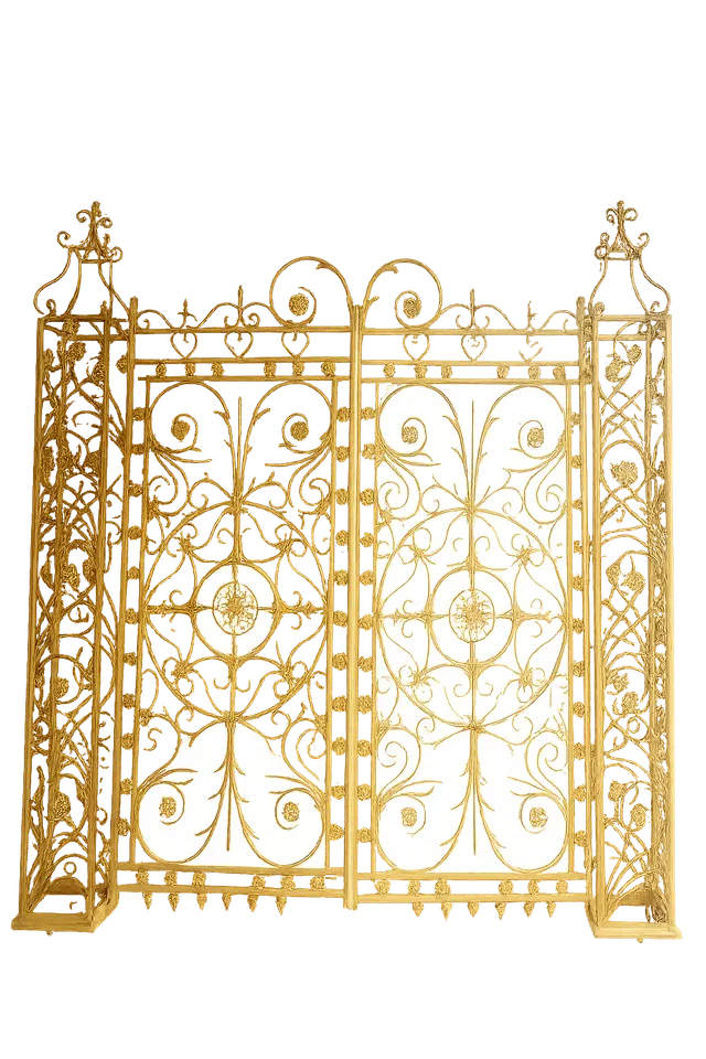 Feuillazur Rungis Structures portail décoratif or mariage