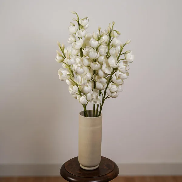 Flowrette Yucca fleur artificielle blanche tige haute