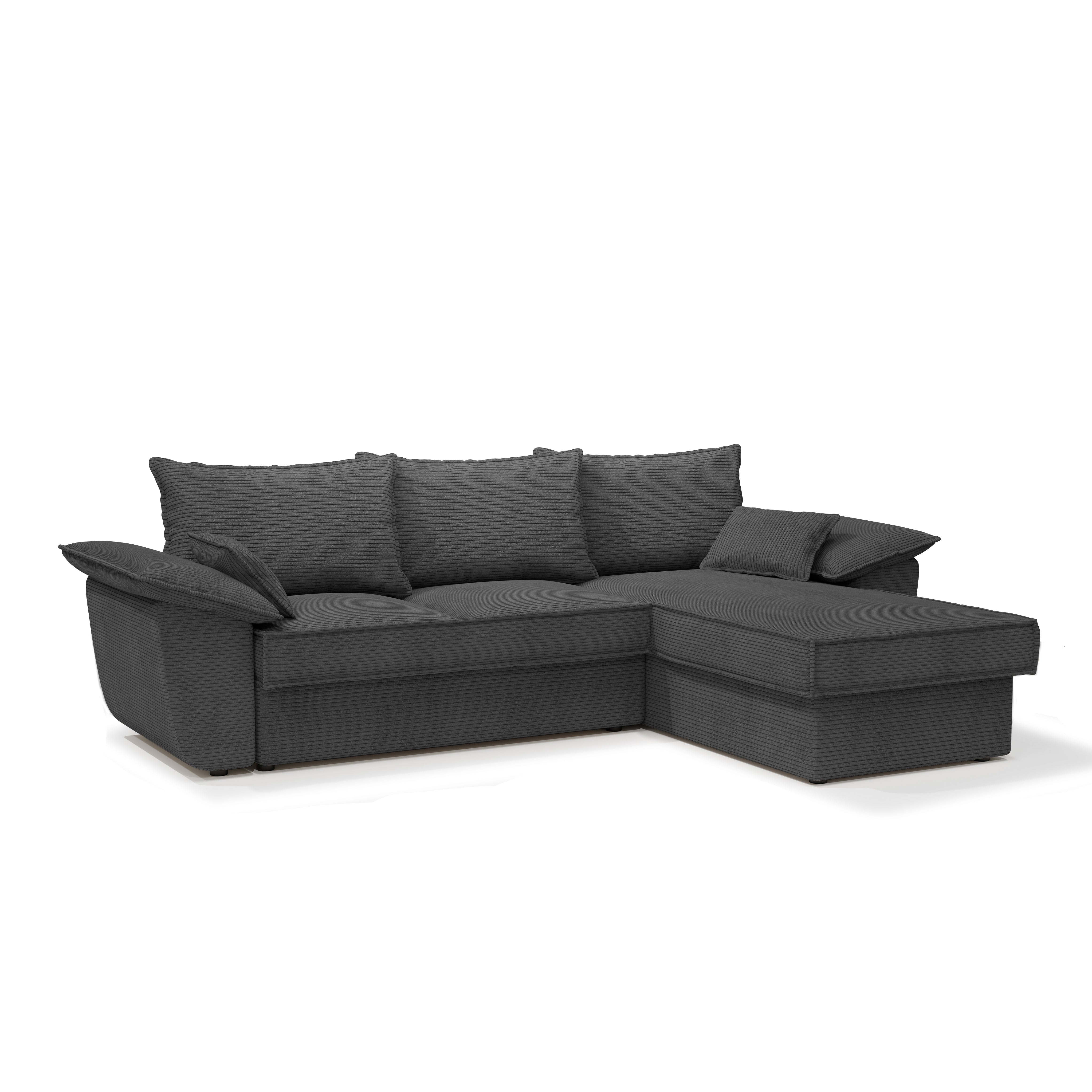 Sia Home Sasha Angle Droit canapé convertible crème coffre
