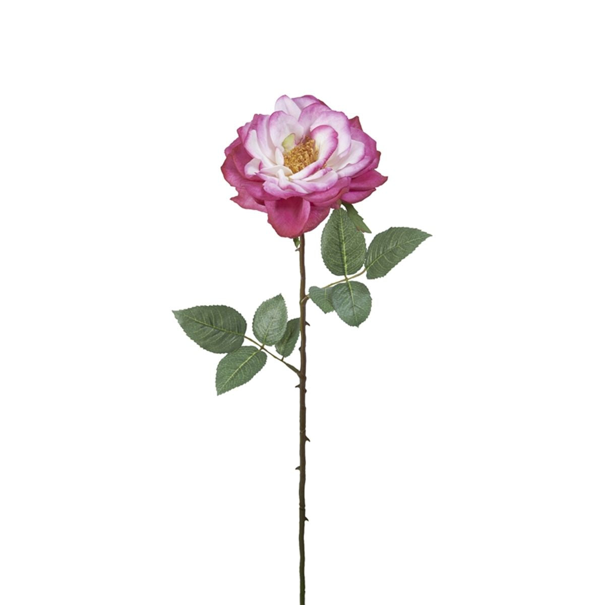 Sia Sophie tige rose artificielle ouverte 64cm blanc
