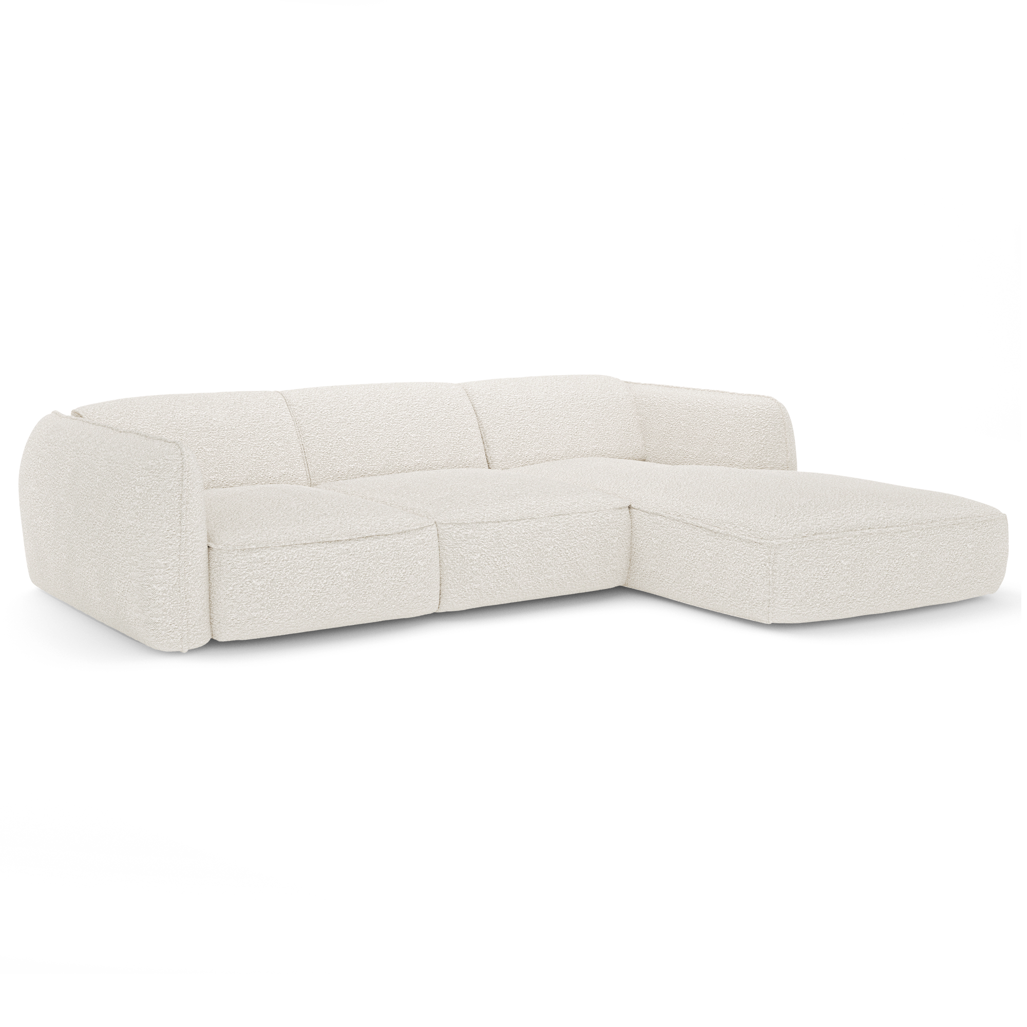 Sia Home Canapés Livia angle droit canapé crème