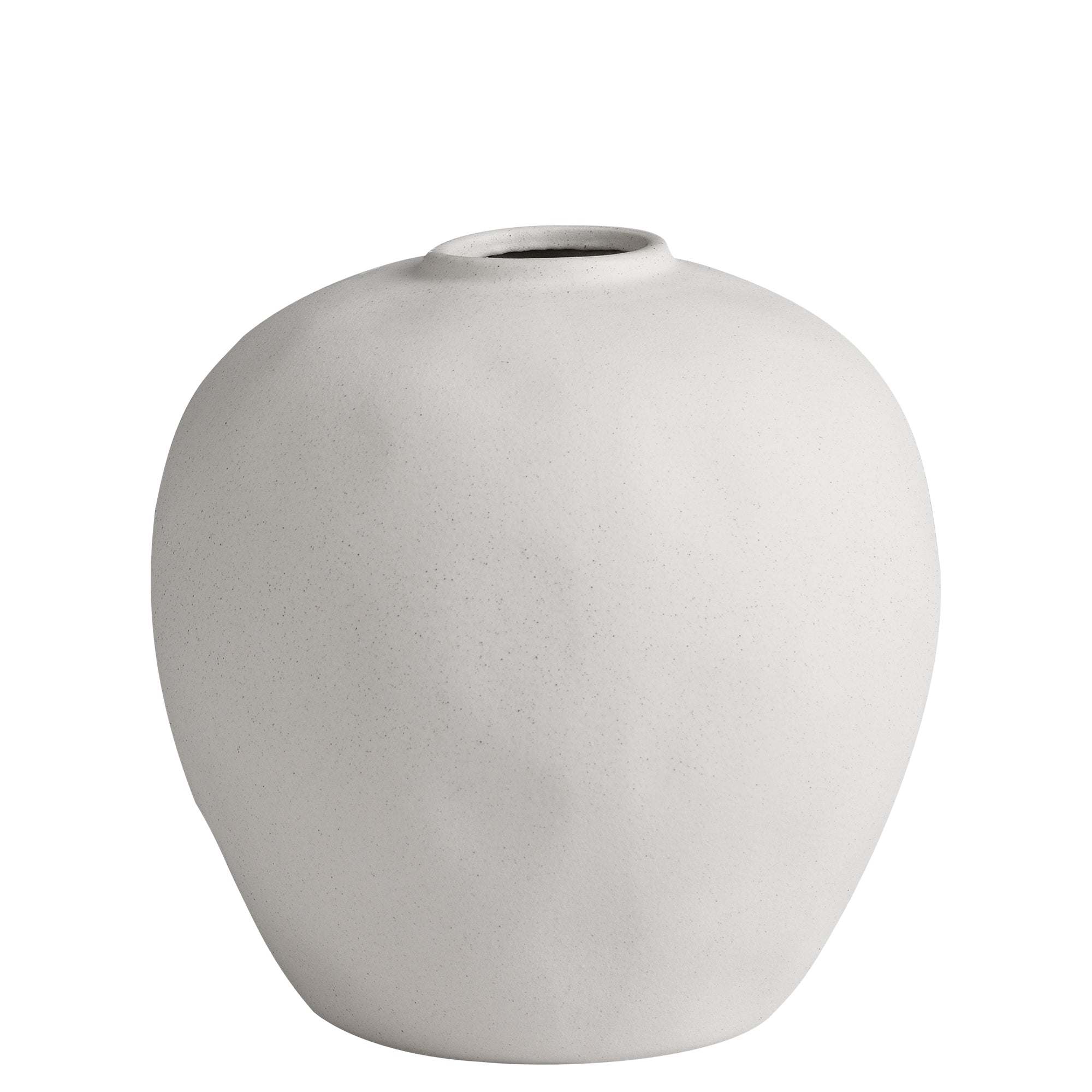 Sia Home Vases Stone 25 cm vase blanc cassé céramique