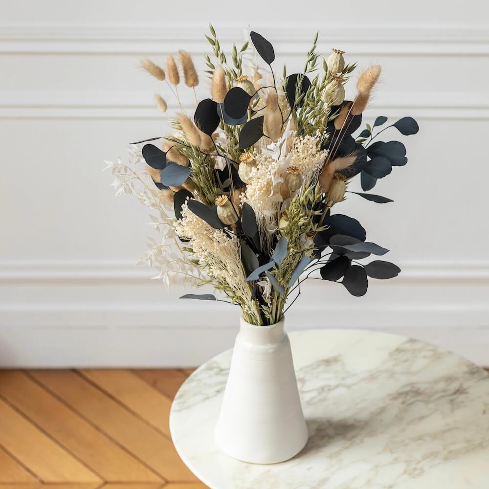 Flowrette Majorque bouquet fleurs séchées style Poème élancé