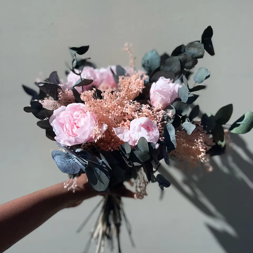 Ateliers Ouchamp Rue Lalo bouquet éternel rose M 23 cm