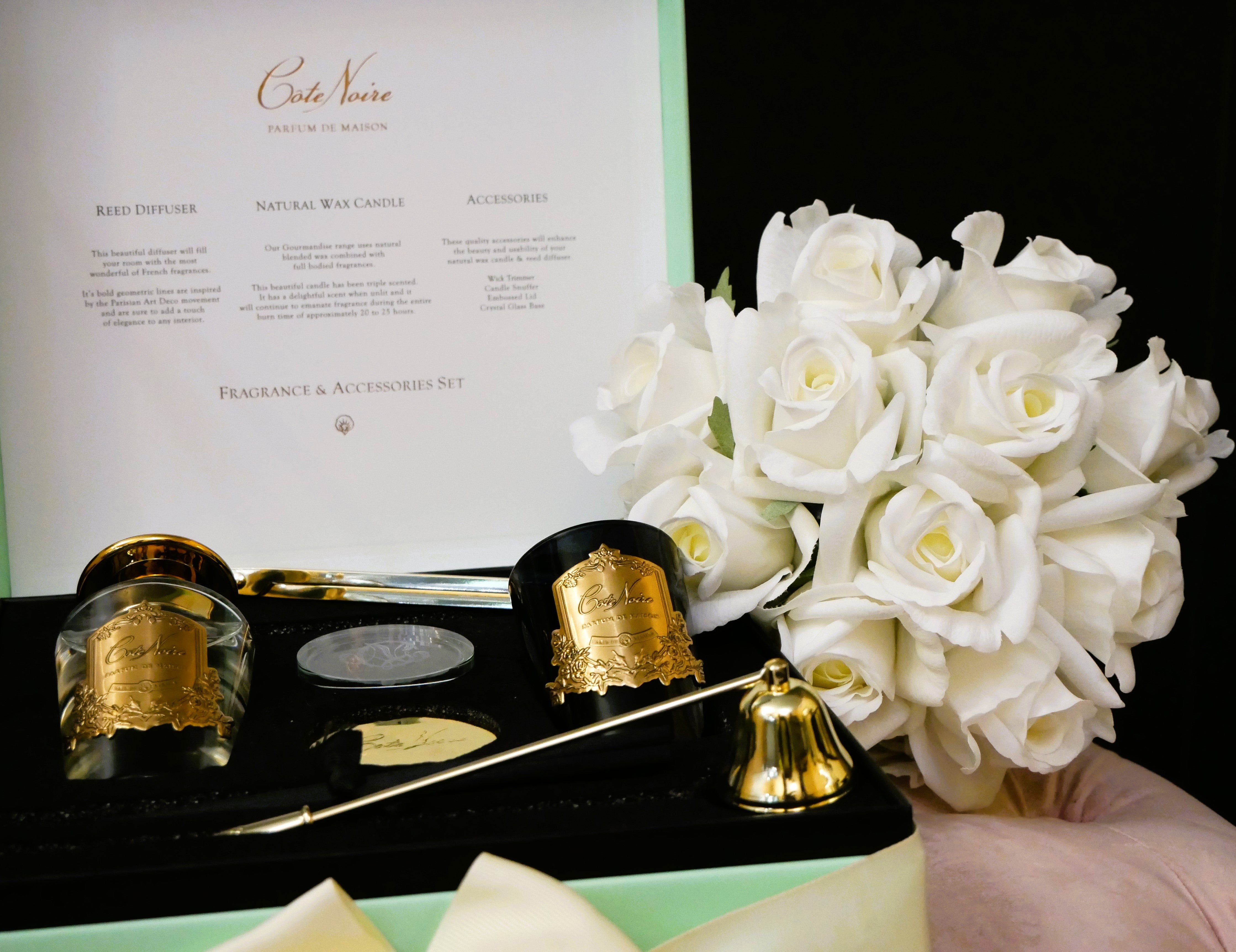 Côte Noire Gift Pack GFA03 coffret bougie Persian Lime bleu