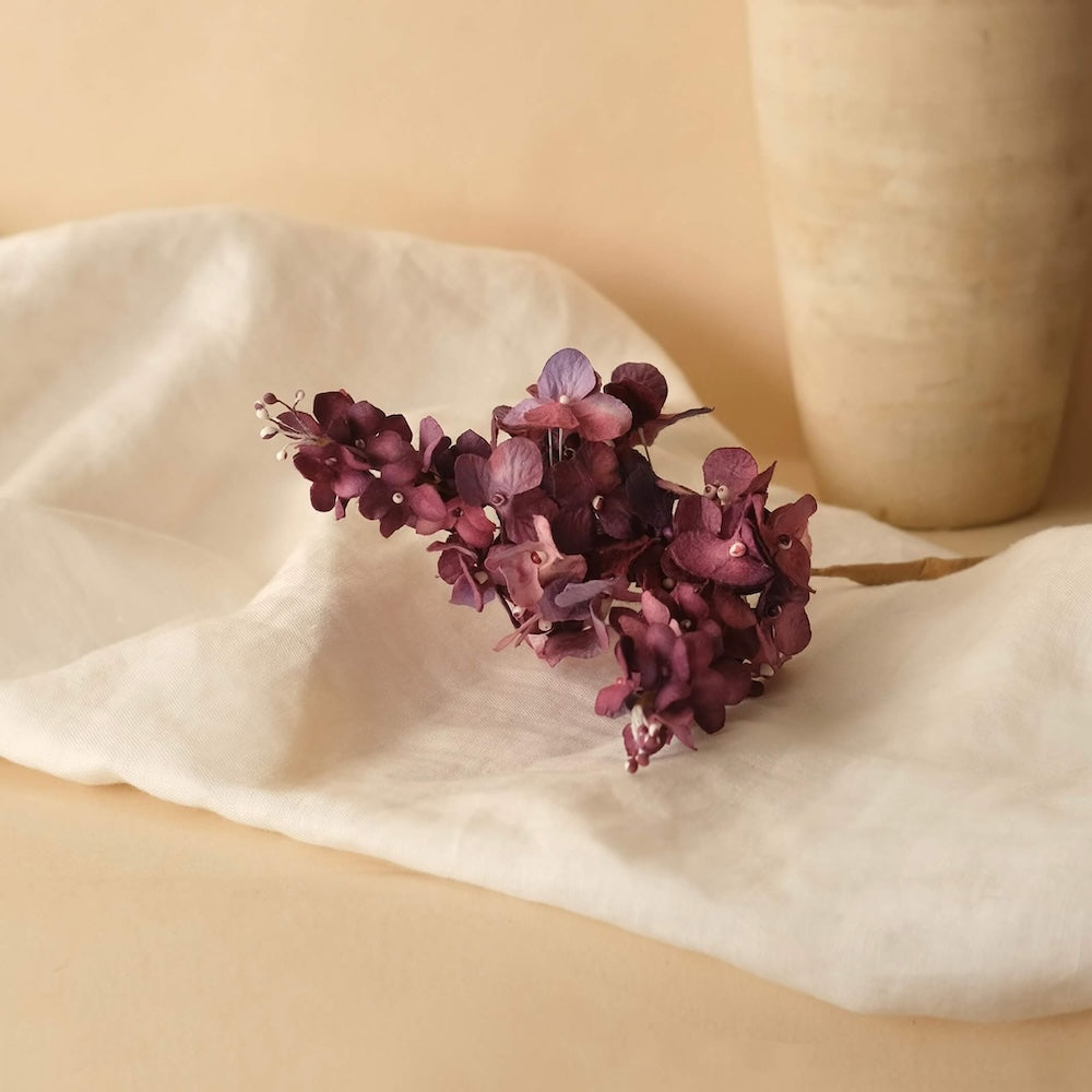 Flowrette Fleurs en papier Hortensia fleur papier violet x1