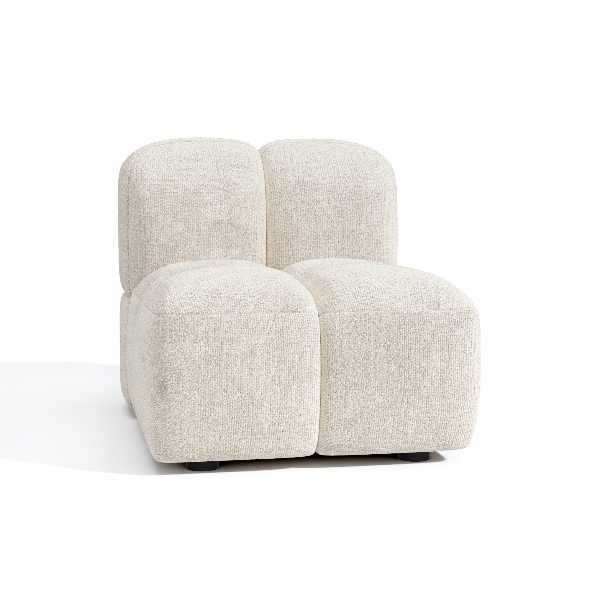 Sia Home Nubi fauteuil crème modulaire bombé confort mousse