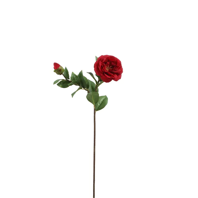 Sia Home Tige camélia artificiel rouge 53 cm fleur