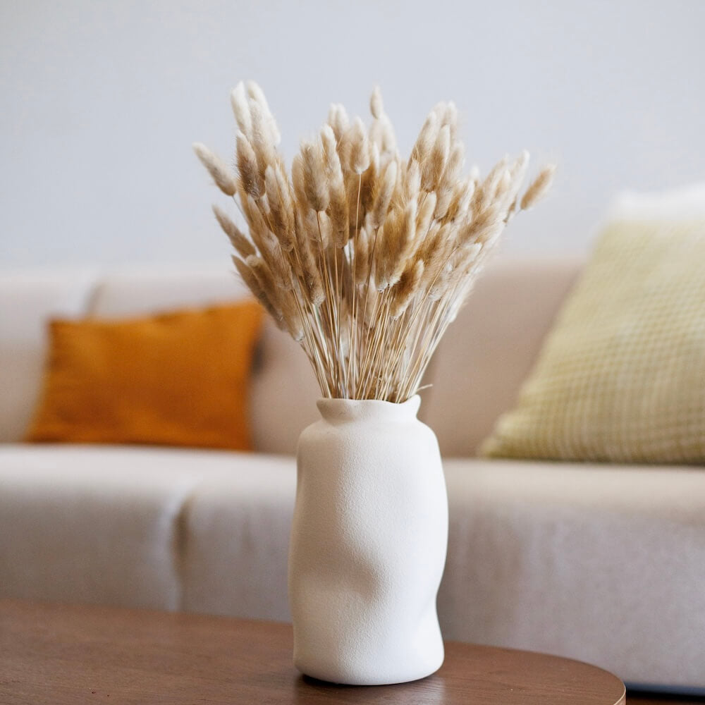 Flowrette Lagurus naturels botte fleurs séchées x1 duveteux