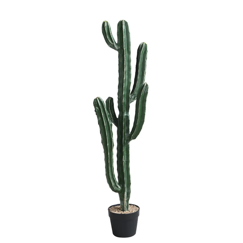 Sia Home Cereus 105 cm cactus artificiel en pot vert