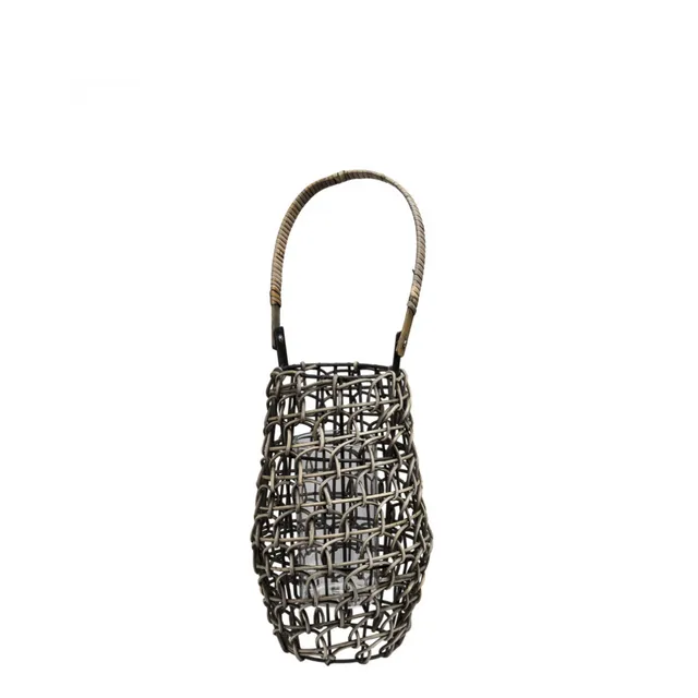 Sia Home Replay lanterne rotin marron verre 41 cm