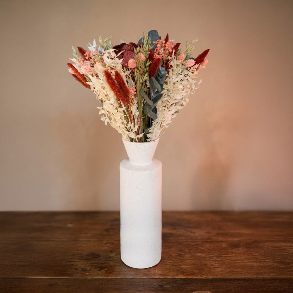 Flowrette Baudelaire bouquet mixte fleurs séchées M-L prune