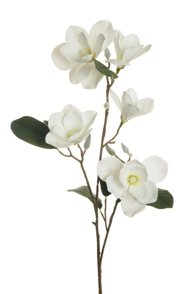 Feuillazur Rungis Magnolia fleur artificielle rose 93 cm