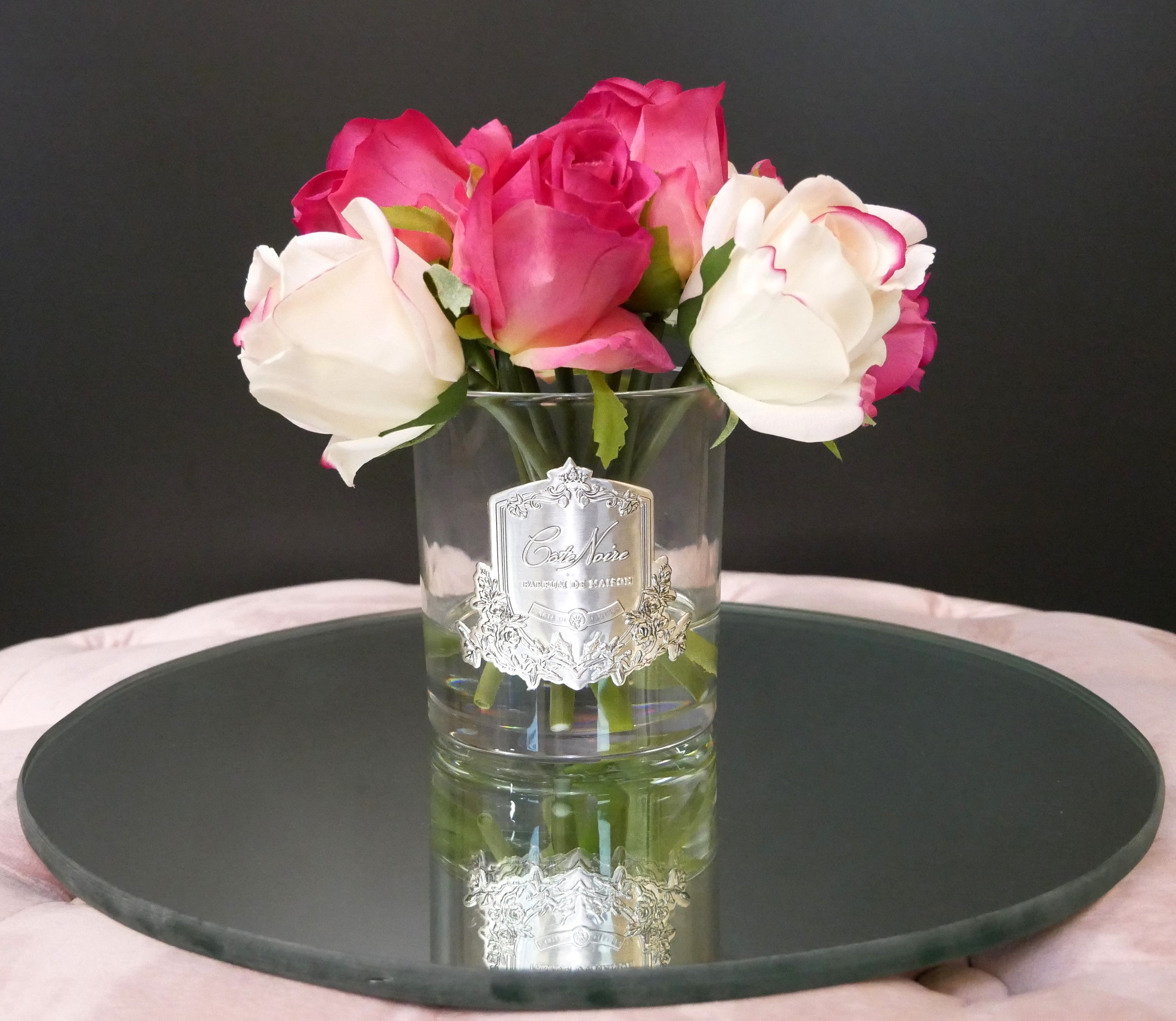Côte Noire Premium MBS01 bouquet parfumé magenta rose verre