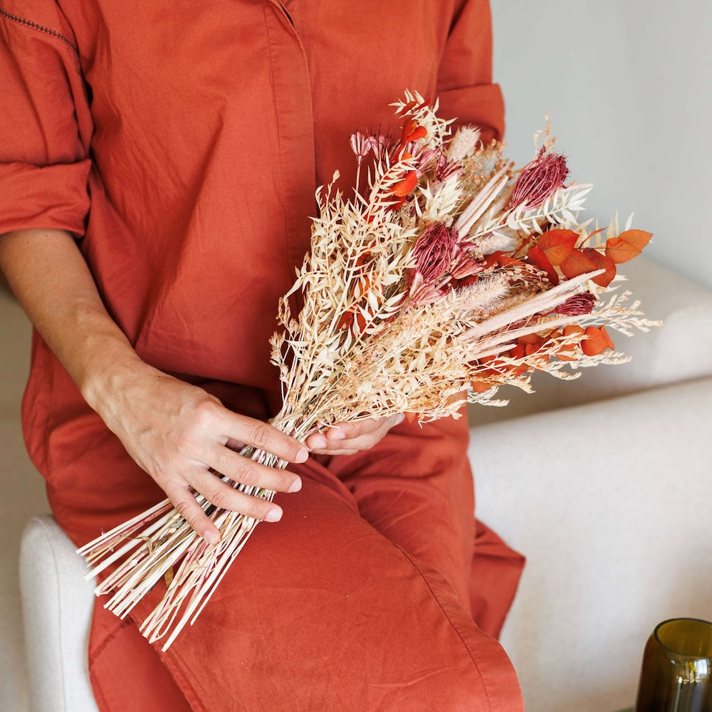 Flowrette Gabin bouquet fleurs séchées automne